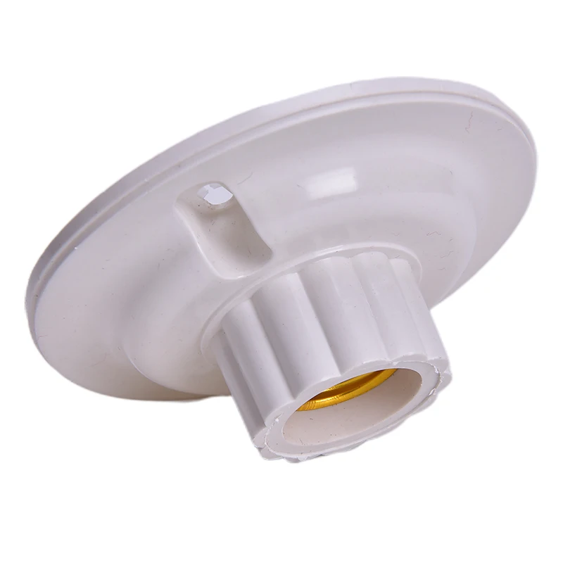 

Hot New E27 LED Light Bulb Holder Round Socket E27 Base Hanging Lamp Socket Screw Base
