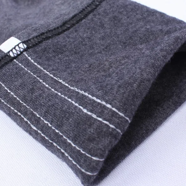 Женские леггинсы из искусственного хлопка черные серые белые в полоску сбоку с