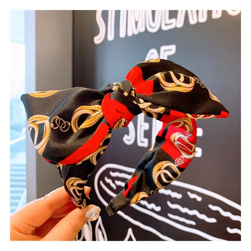 Модный стиль ободок для женщин/девушек полосатый повязка головы с принтом 2019