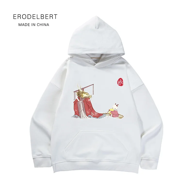 Новая осенне-зимняя толстовка с капюшоном в китайском стиле китайскими
