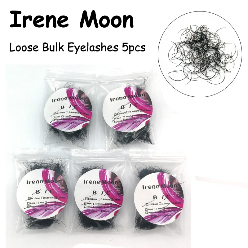 5 упаковок индивидуальные свободные накладные ресницы B/C Curl 0 15/0 20/0 25 мм 6 15
