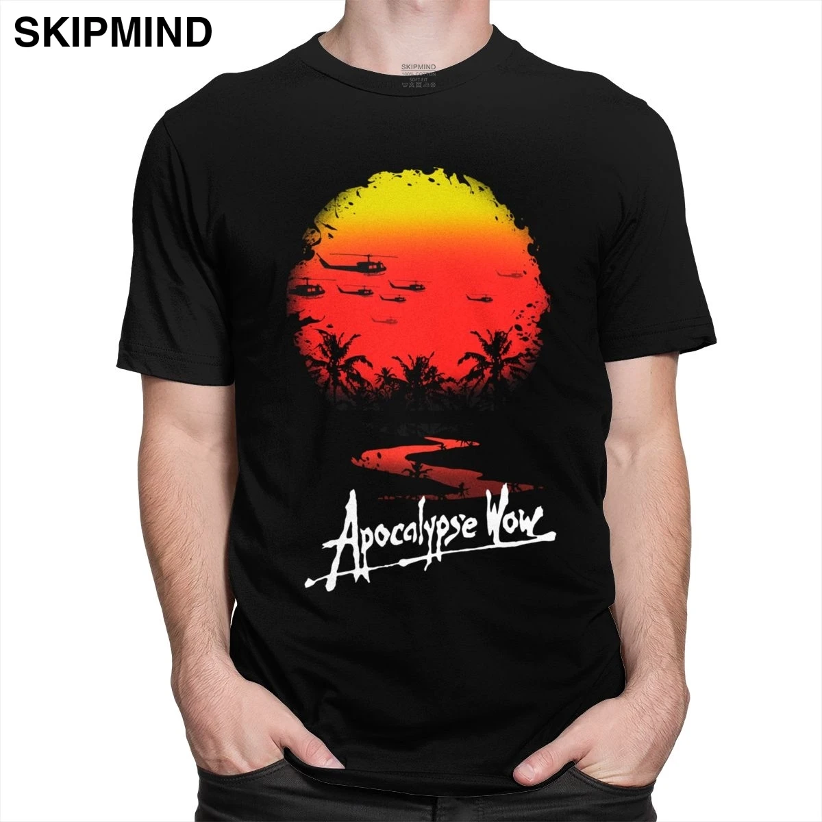 Великолепные мужские футболки Апокалипсис сейчас футболка с короткими рукавами