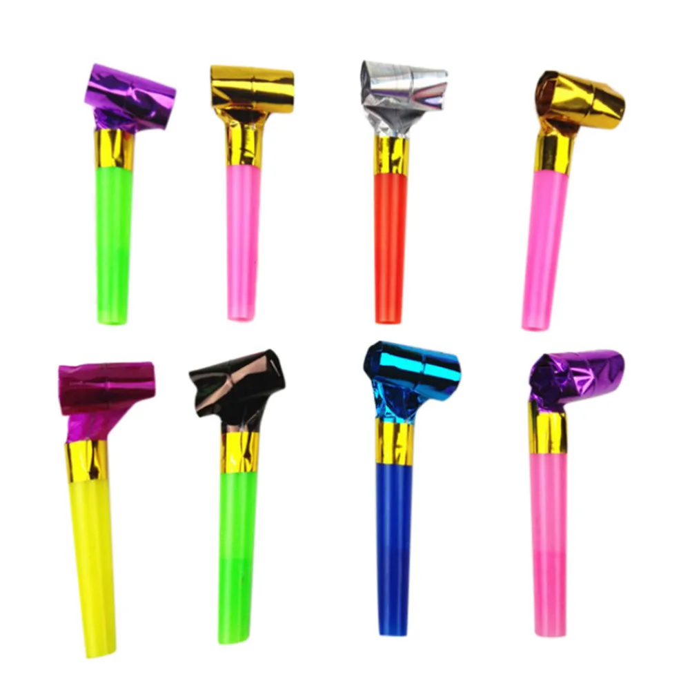 

10Pcs/set Funny Colorful Whistles Kids Childrens Birthday Party Blowing Dragon Blowout Baby Birthday Supplies Toys gifts