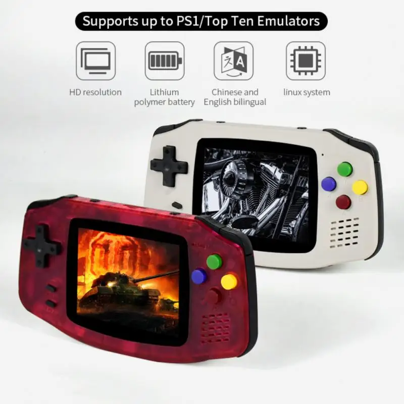 POWKIDDY A30 Handheld Console 2.8 Inch IPS HD Screen Built-in 4000+ Games Support Add ROM GBA Retro Kids Gifts | Электроника