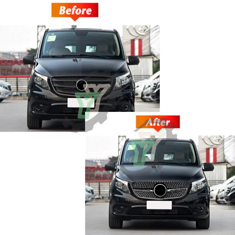 Автомобильный бампер передняя решетка модифицированный Алмазный Стиль для