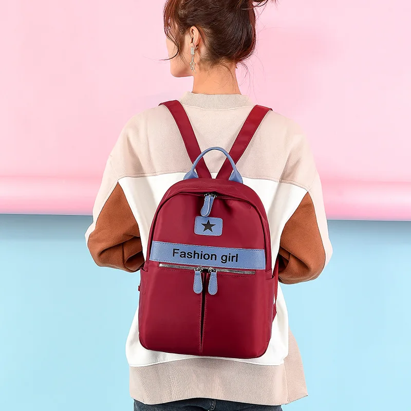 Модный женский рюкзак из ткани Оксфорд для молодых девушек новый с защитой от