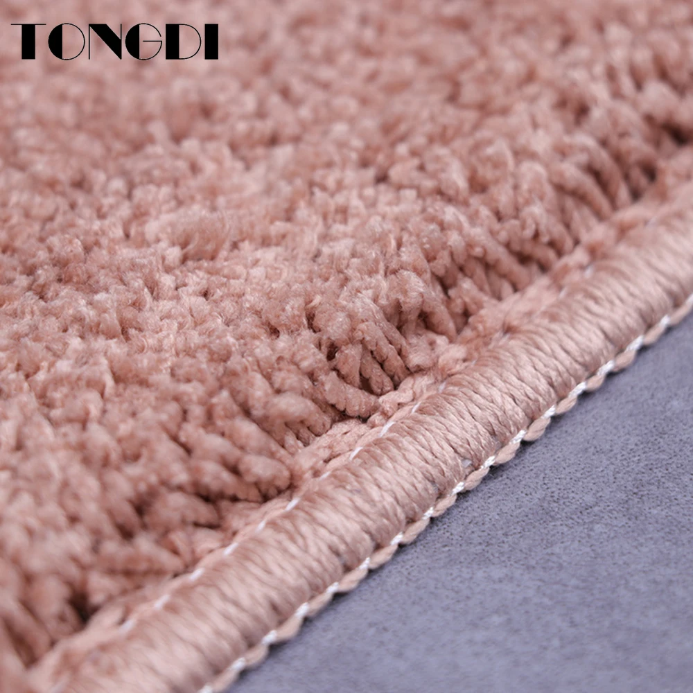 Коврики TONGDI для ванной комнаты мягкие впитывающие волоконные замшевые