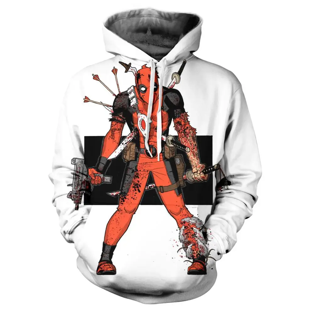 Дэдпул 2020 толстовка костюм модный hoddie топ для мужчин wo/мужские толстовки хип хоп