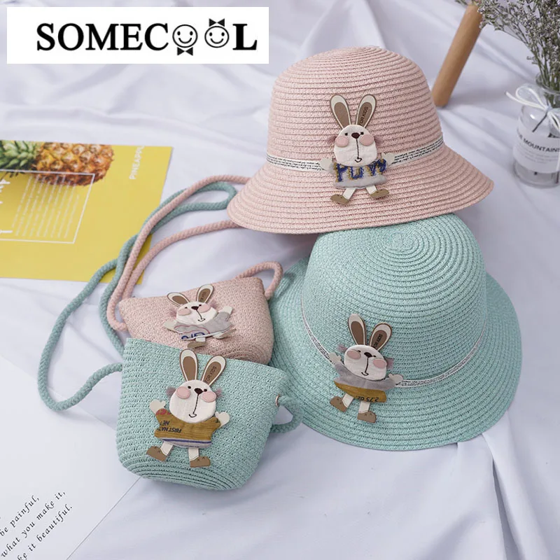 Милые кроличьи шляпы для девочек летняя детская шляпа от солнца плетеная крючком