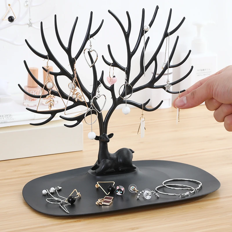 Женские свадебные украшения коробка для хранения сережек колец картин