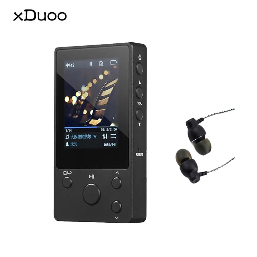 XDUOO NANO D3 Профессиональная музыка без потерь MP3 DSD256 24 бит/192 K HD пять секций эквалайзера ips экран 20 часов воспроизведения(есть купон