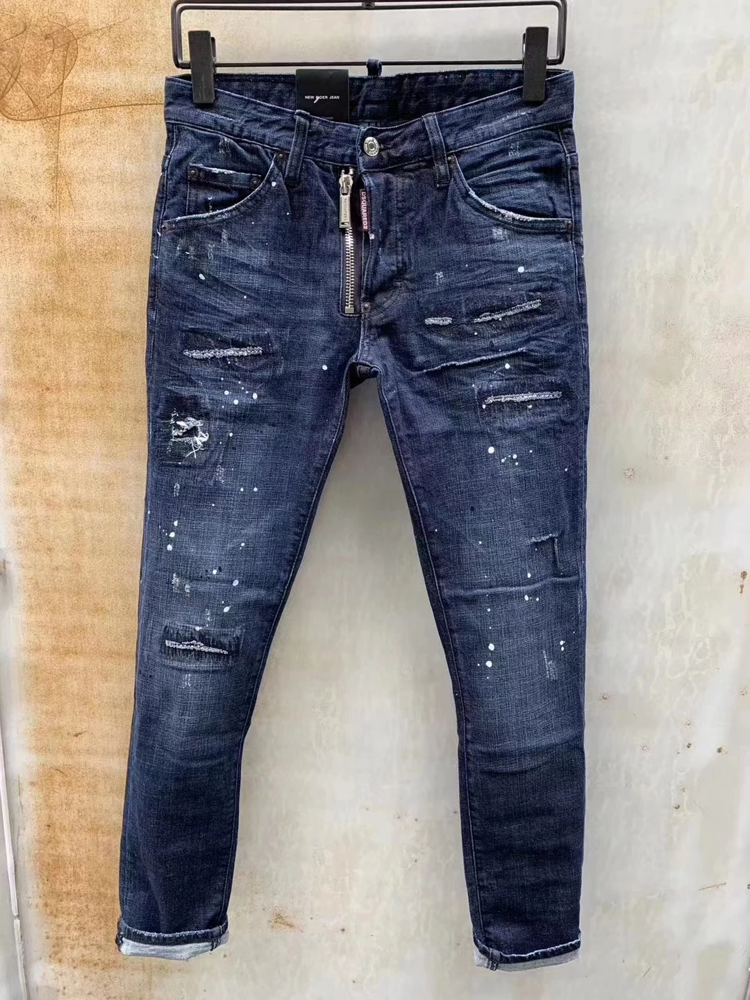 Лидер продаж 2021 Классические итальянские брендовые ретро-джинсы DSQUARED2 для мужчин