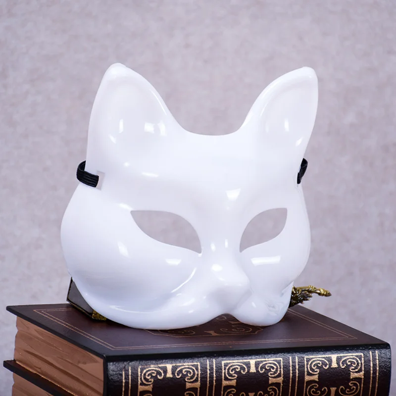 Fox Face Mask Cosplay Decoration DIY Handmade Costume Party Unpainted Sexy Women Masquerade Masks |