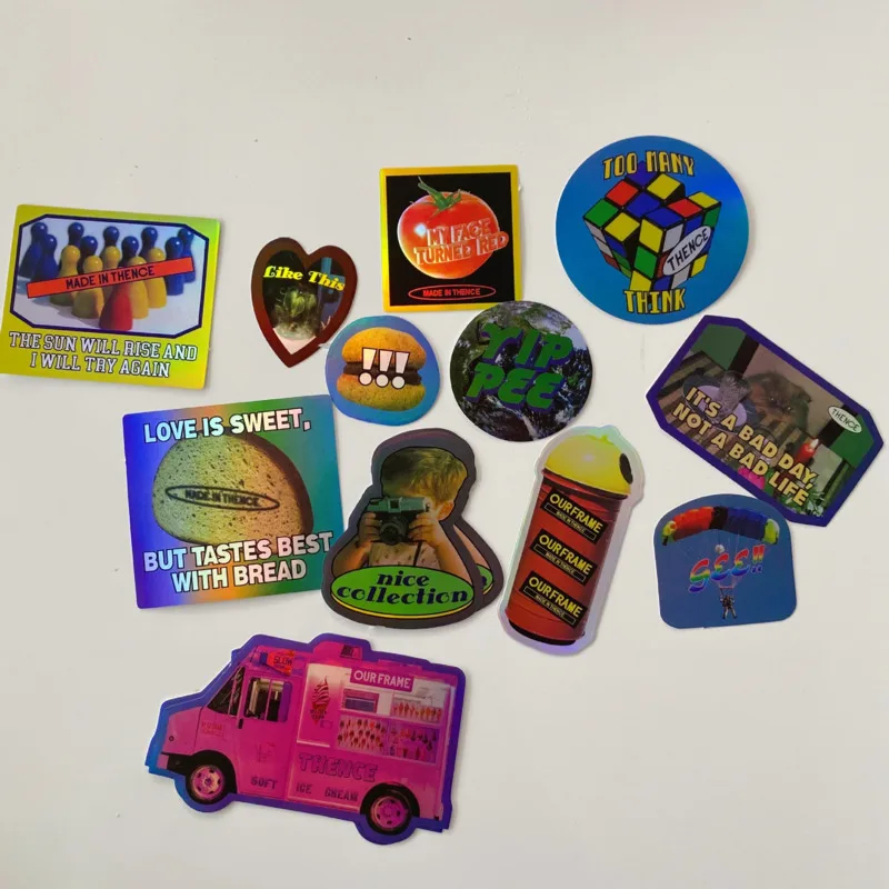 

Яркие декоративные наклейки в американском стиле ретро, универсальные наклейки, канцелярские принадлежности, Необычные милые наклейки