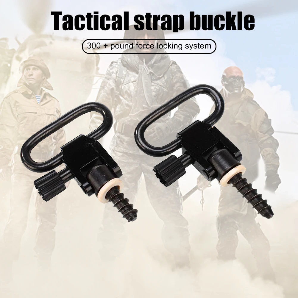 

2pcs 1-inch QD Swivel Stud Strap Buckle Kit Quick Detachable Gun Sling Ring Hunting Shooting Accessoies