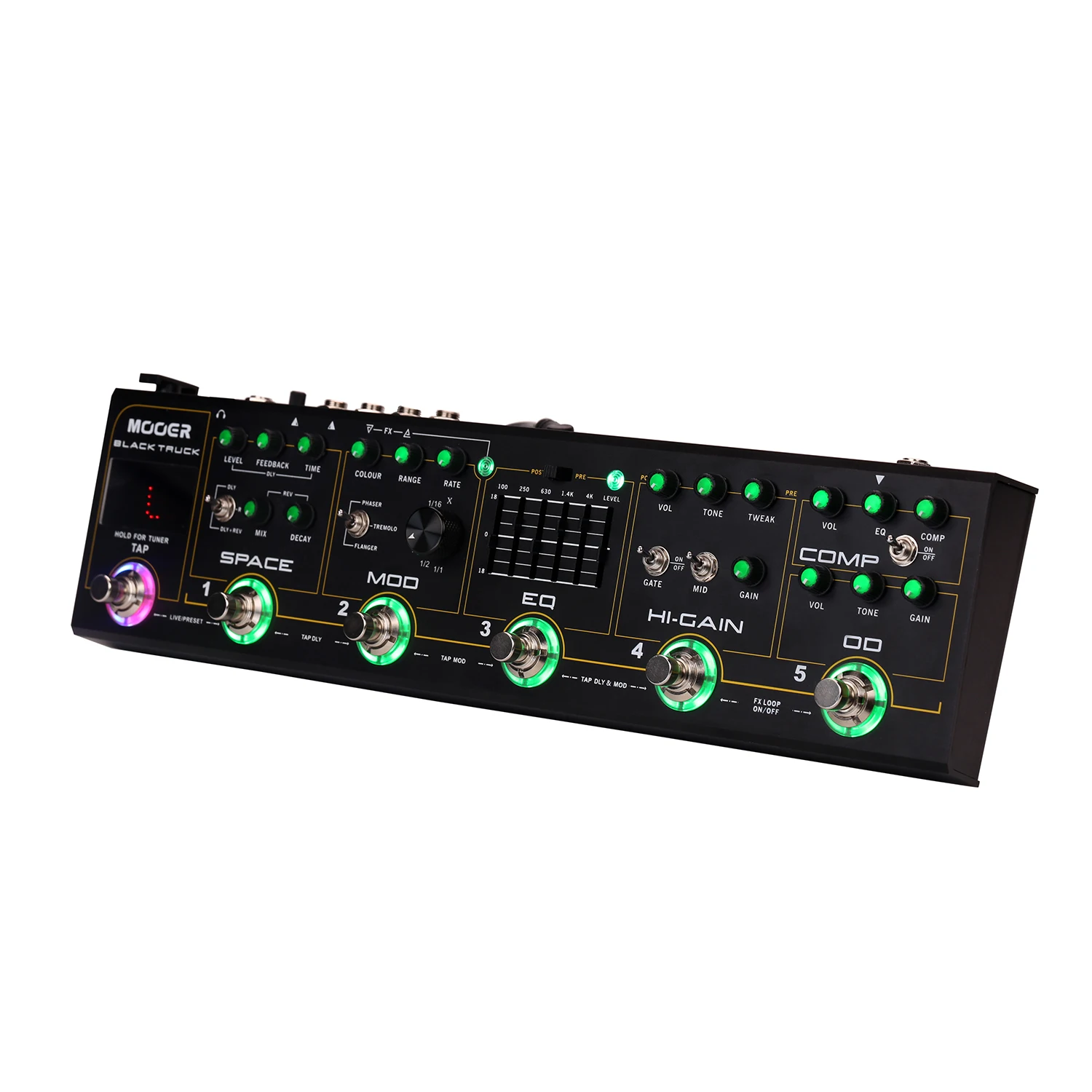 MOOER черный грузовик 6-in-1 комбинированный гитарная педаль компрессор + Overdrive