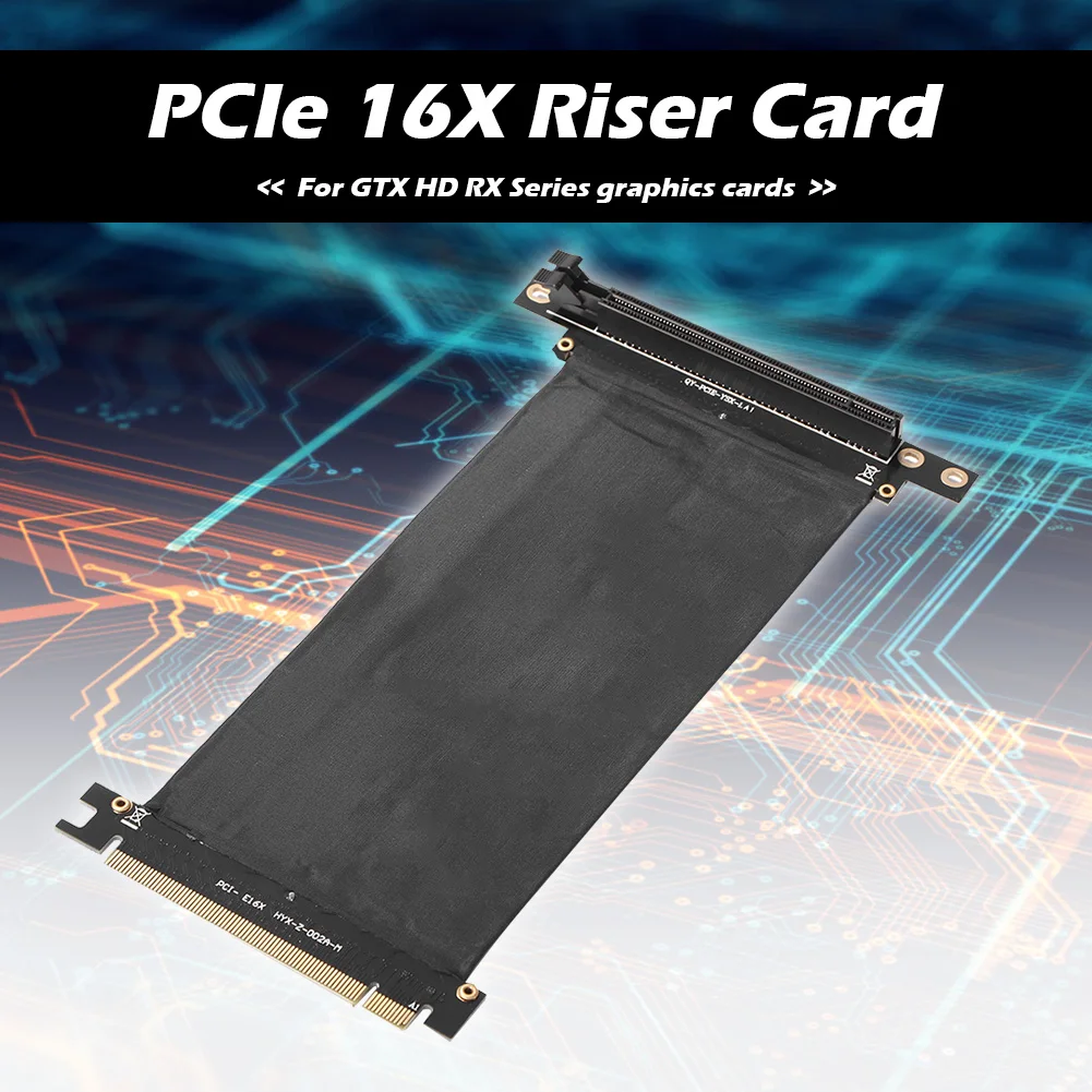 PCI Express 16x гибкая кабельная карта 90 градусов PCI-E Экспресс высокоскоростной