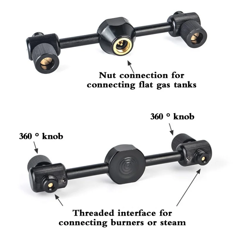 Открытый алюминиевый сплав Воздушный бак 2 конверсии головы лагерь конвертер для
