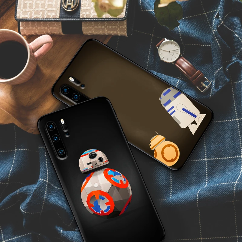 Мягкий силиконовый чехол YODA с мультяшным роботом для huawei P30 Lite Pro P Smart 2016 2019 P8 P9 P10 P20