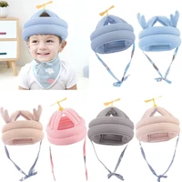 klv baby head protective hat bamboo dragonfly toddler anti collision safety protection helmet cap soft learning to walk kids hat
