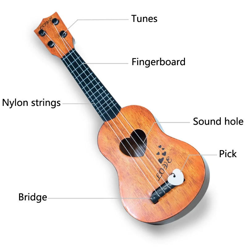 Детская имитация укулеле гитара игрушка может играть гитары инструмент