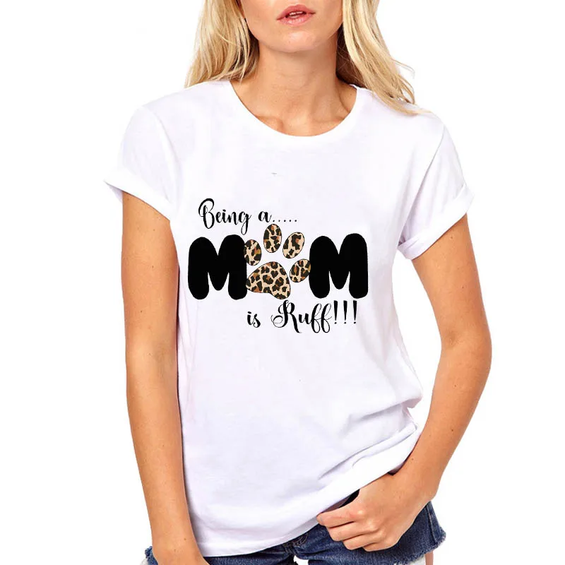 Женская футболка с принтом собачьей лапы Never Walk Alone Повседневная забавная для