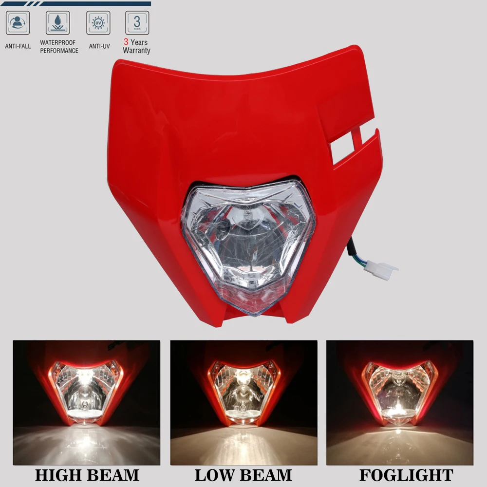 

For KTM 125 150 250 300 350 450 500 EXC XCW EXC F 2017 2018 Motorcycle Headlight Light Lamp Headlamp Off Road Mask Accessories