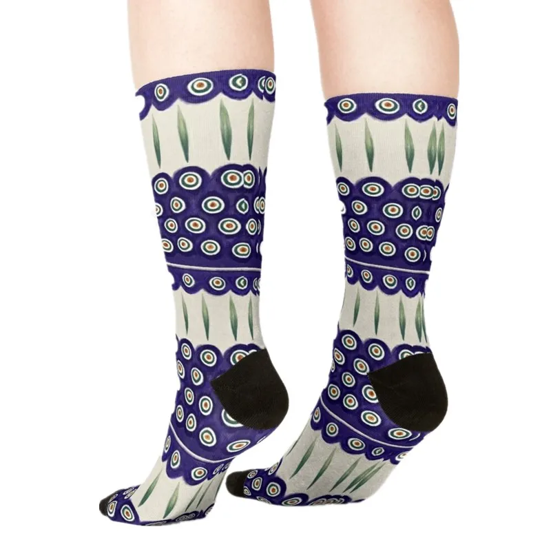 

2021 Women's socks kawaii Lip Pattern - Black Printed Socks Woman harajuku Happy Funny Novelty cute girl gift Socks for women