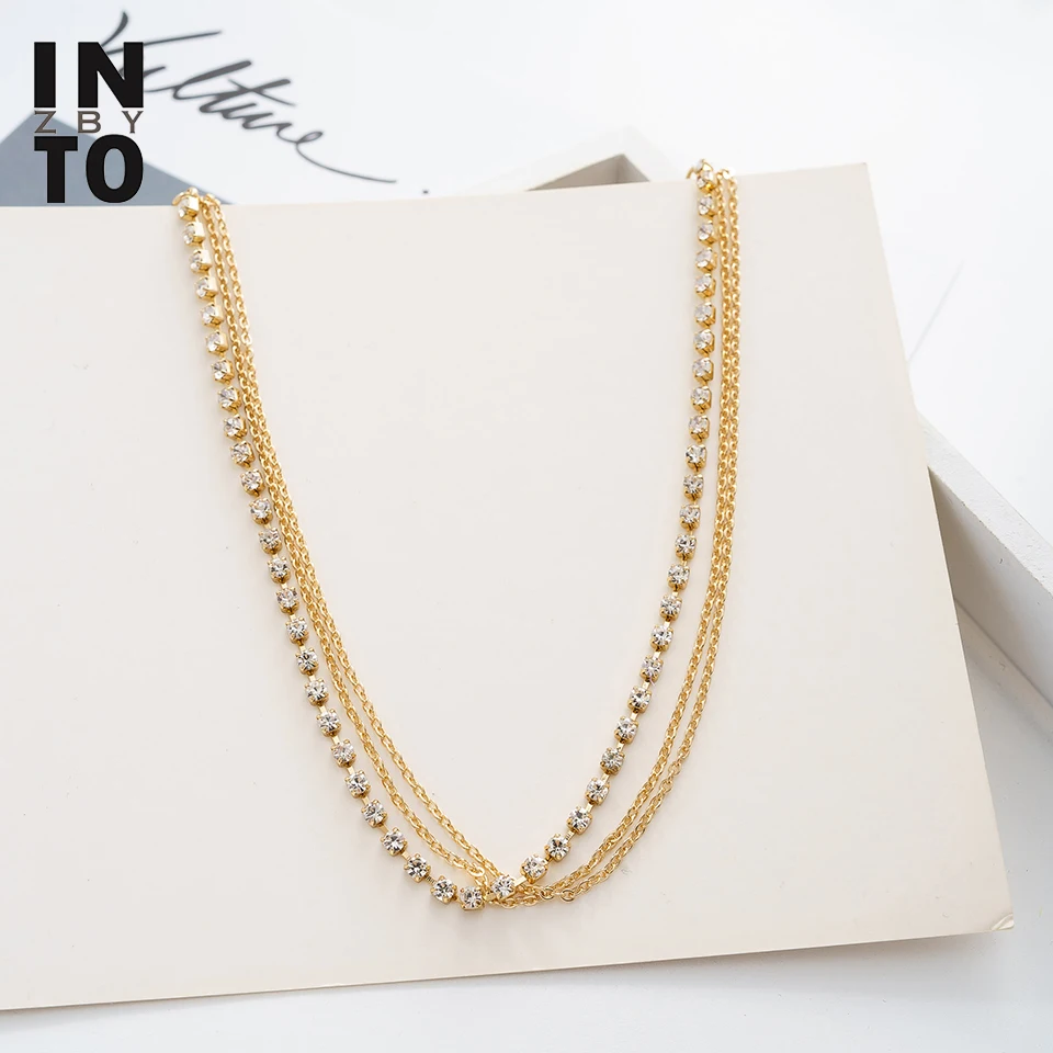 Женский Золотой цветной многослойный браслет на щиколотке Into Crystal Летний Пляжный