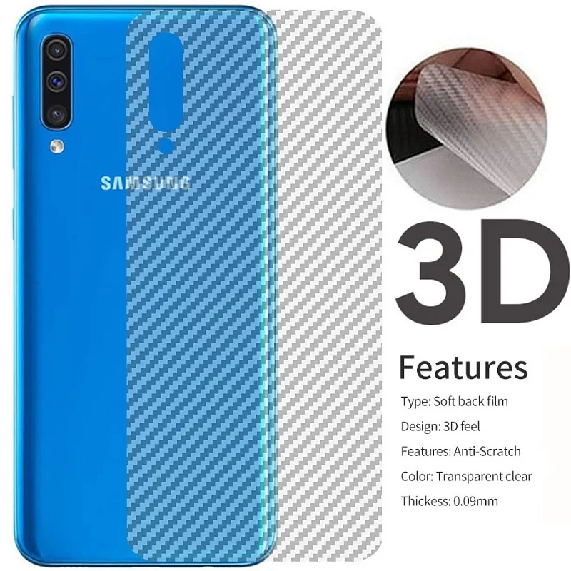5 шт. защитная 3d пленка из углеродного волокна для Samsung A 10 20 30 80 90 10S 20S 30S 40S 70S