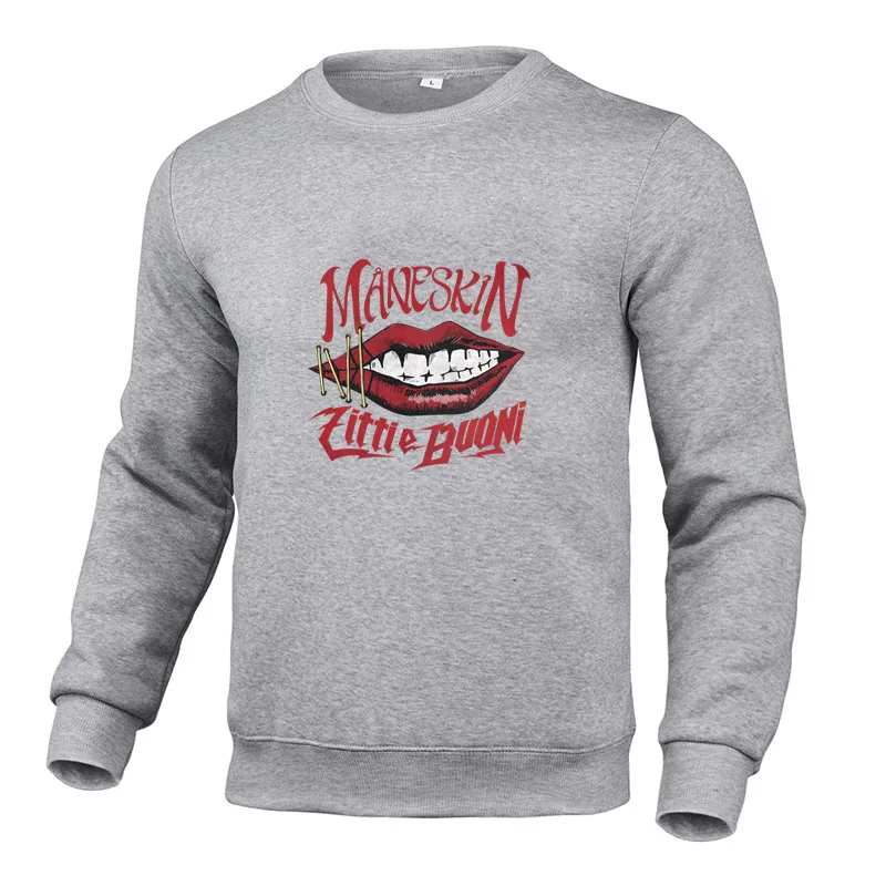 

Maneskin Unisex O-Neck Hoodie Men Hoodies Sweatshirts Long Sleeve Oversized Pullover Women Manga Clothes Hoody Streetwear