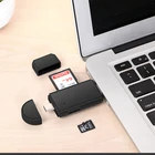 SD кардридер USB C кардридер 3 в 1 USB 2,0 TFmirco SD считыватель смарт-карт памяти Тип C OTG флэш-накопитель кардридер адаптер