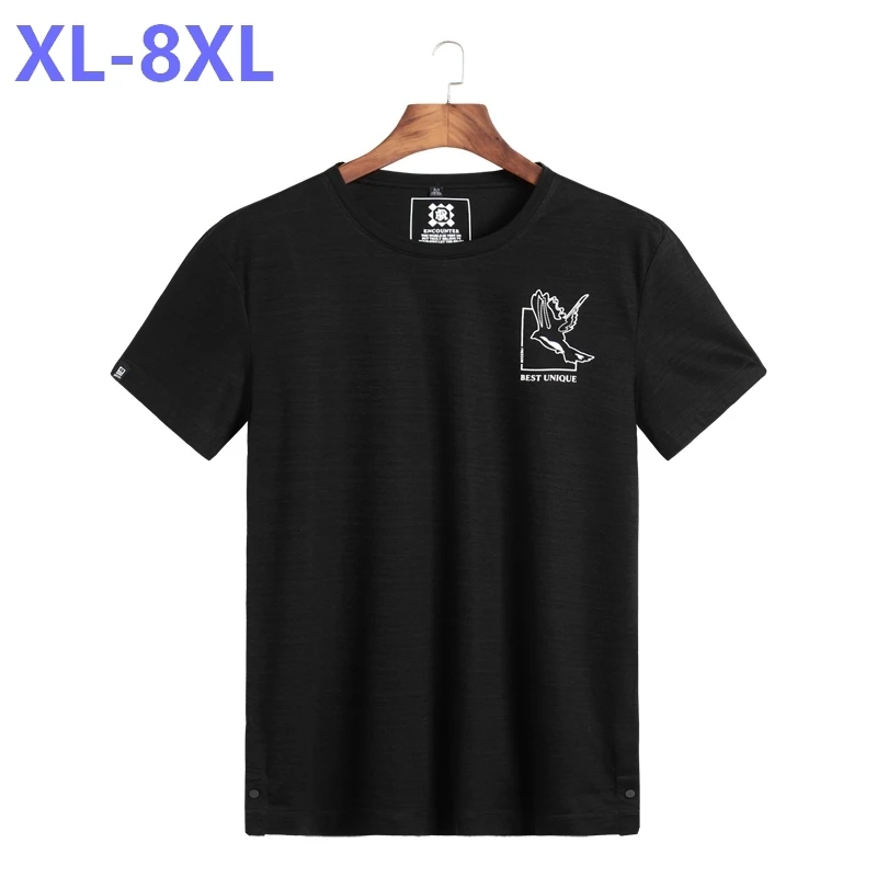10XL 8XL 6XL 5X летние мужские повседневные футболки стильная брендовая одежда серого