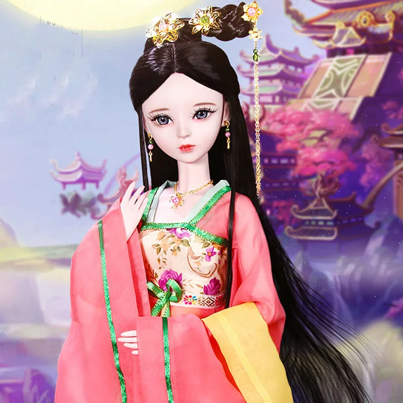 1/3 Bjd кукла чанъэ Фея китайская Кукла 60 см, ручная работа, Красота 23 совместных SD Куклы Игрушки для девочек для детей на день рождения, Рождество подарок
