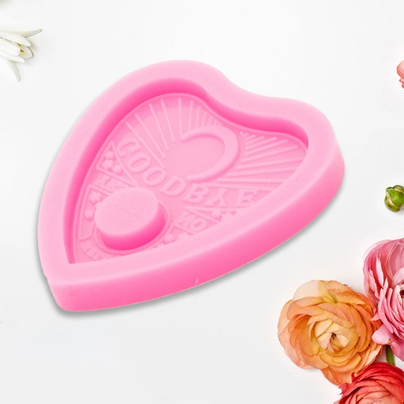 

Pendant Casting Silicone Mould DIY Crafts Jewelry Making Tool Super Glossy Heart Badge Reel Epoxy Resin Mold