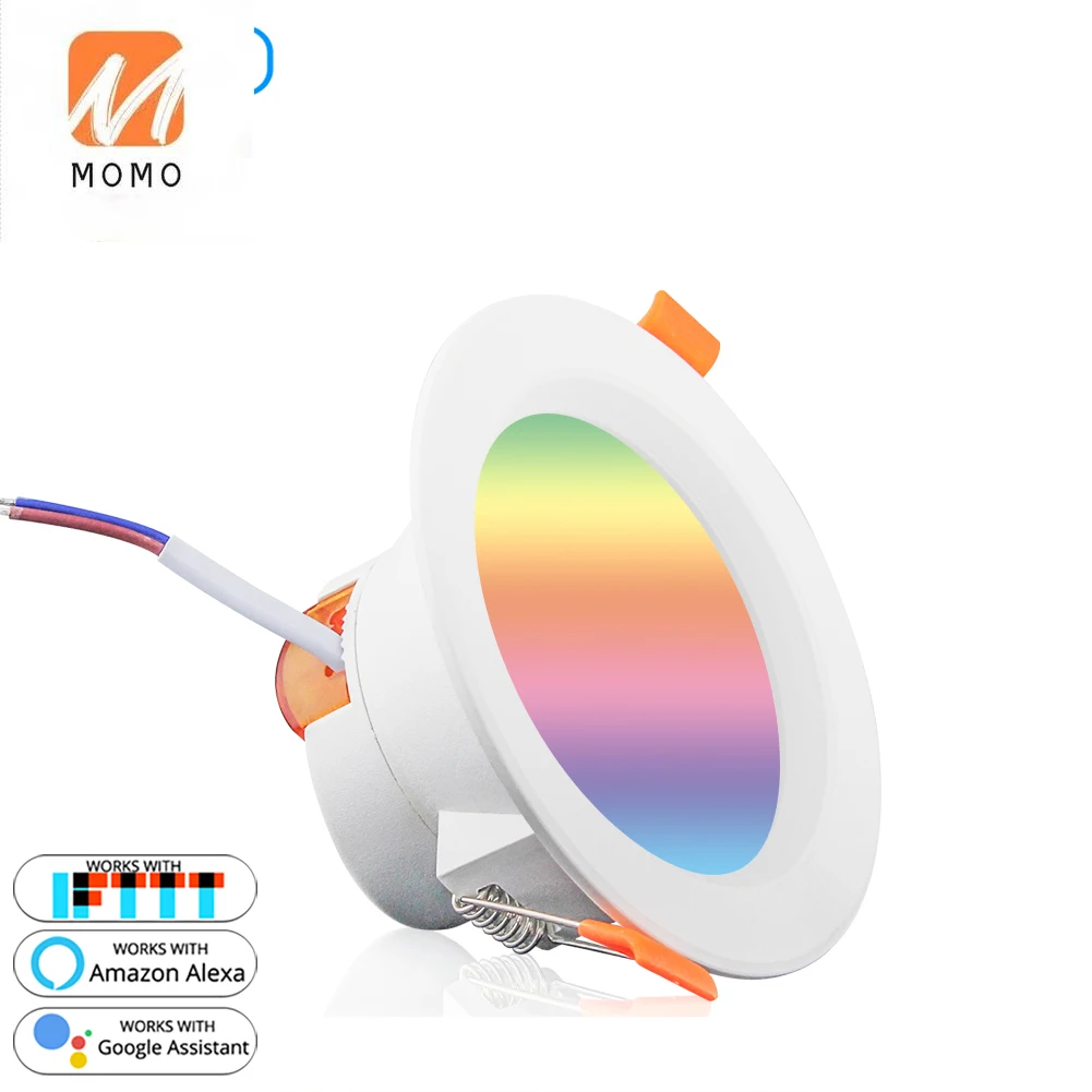 

WiFi Smart LED Downlight LED Dimming Round Recessed Spot Light 7W RGB 2700K-6500K W + C light Compatible