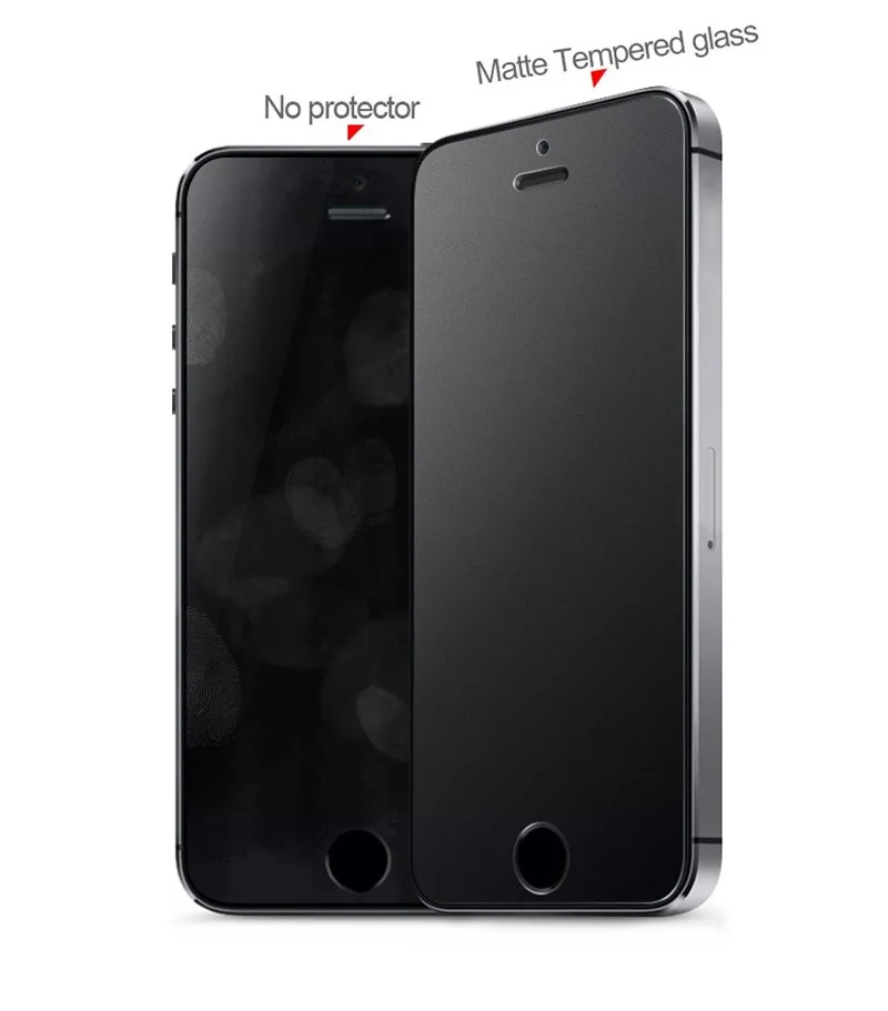 Матовое закаленное стекло без отпечатков пальцев для iPhone 6 6s 7 8 Plus X Xs XR 11 12 13 mini Pro Max
