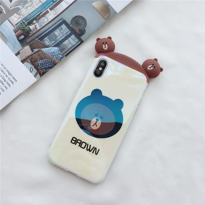 Для iPhone 11 Pro MAX футболка с рисунками из мультфильма «Улица Сезам», жабы, кролика, Розовая пантера синий свет IMD чехол для iPhone Xs XR Xs Max X 6 6s7 8 Plus - Цвет: 7