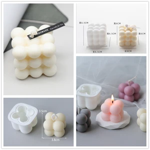 3d Rubik'S Cube силиконовая форма для свечей DIY соевый ароматерапия воском гипс Кондитерская форма ручной работы мыловарение домашний Декор Орнамент