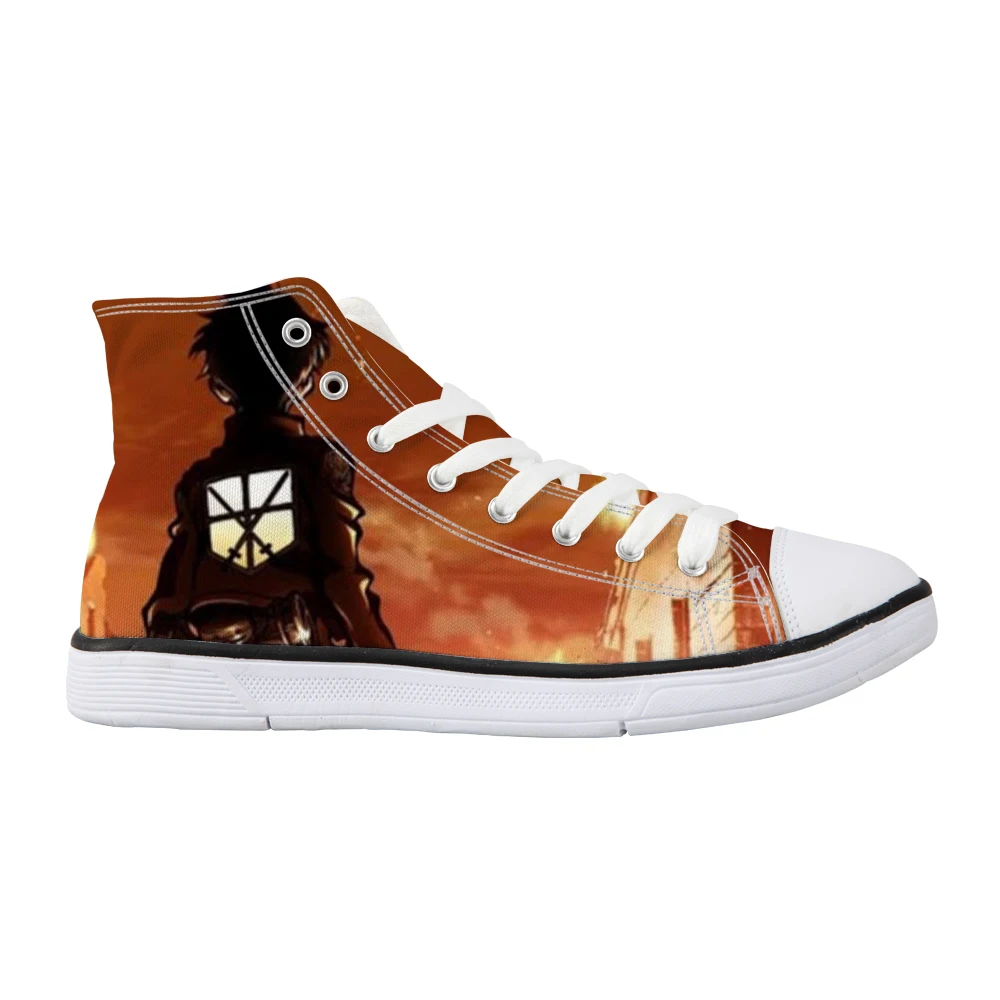 

Twoheartsgirl Attack On Titan High Top Canvas Shoes Classic Anime Men's Vulcanize Shoes Leisure Lace Up Canvas Shoes Comfortable