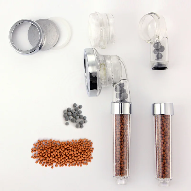 

Bath Shower Adjustable Jetting Shower Head High Pressure Saving Water Bathroom Anion Filter Shower SPA Nozzle douche accessoires