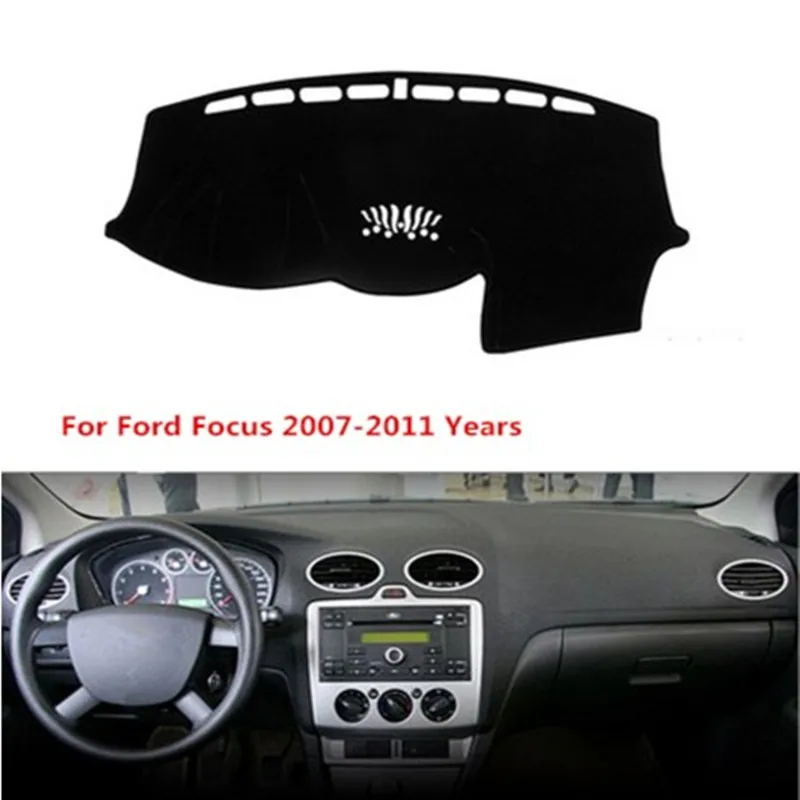 Черная крышка приборной панели автомобиля для Ford Focus все модели (2005 2018) 2006 07 08 09 2017