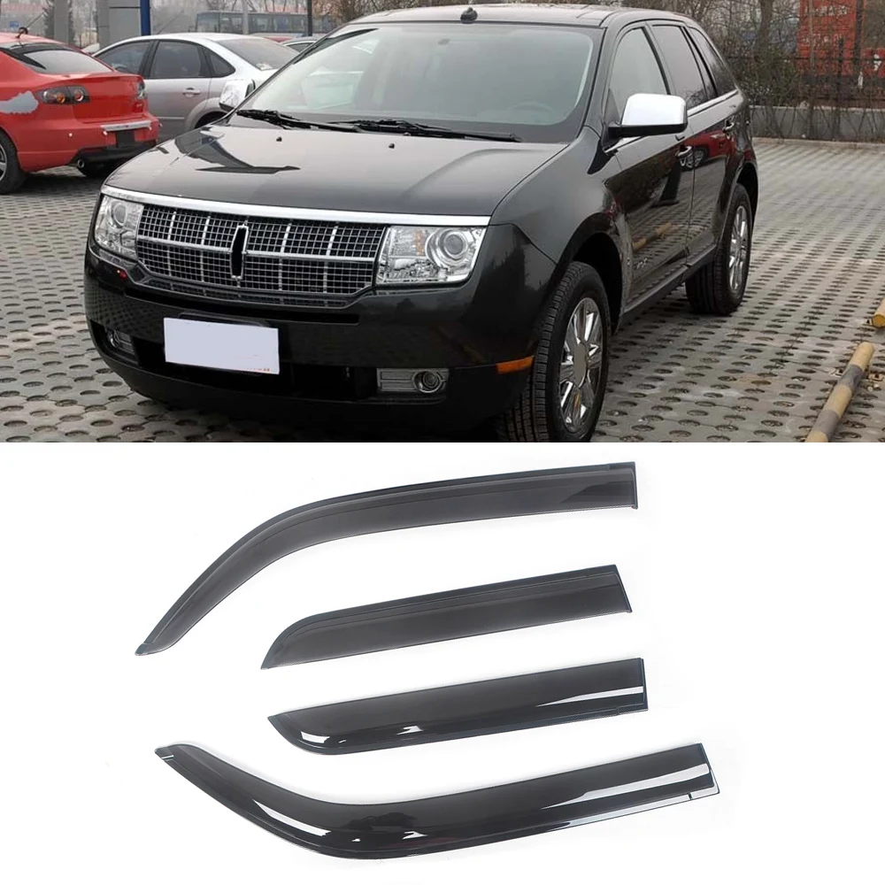

Ветровые дефлекторы для боковых окон автомобилей Lincoln MKX 2007-2015, козырек для двери с защитой от дождя, вентиляционные оттенки, козырек для чер...