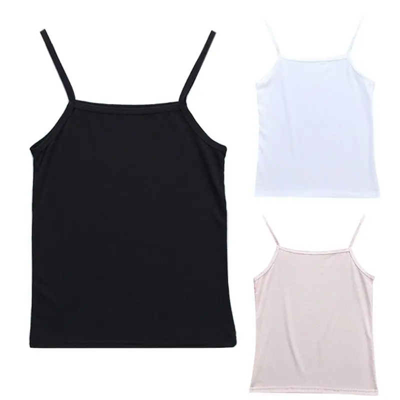 

Майка женская однотонная из молочного волокна, без рукавов, пикантный базовый топ на бретелях, жилет, Новинка
