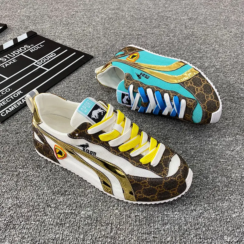 

Men Sneakers Summer Trend Breathable Mesh Men's Casual Shoes Flats Low Hip Hop Height-increasing Platform Shoes Chaussure Homme