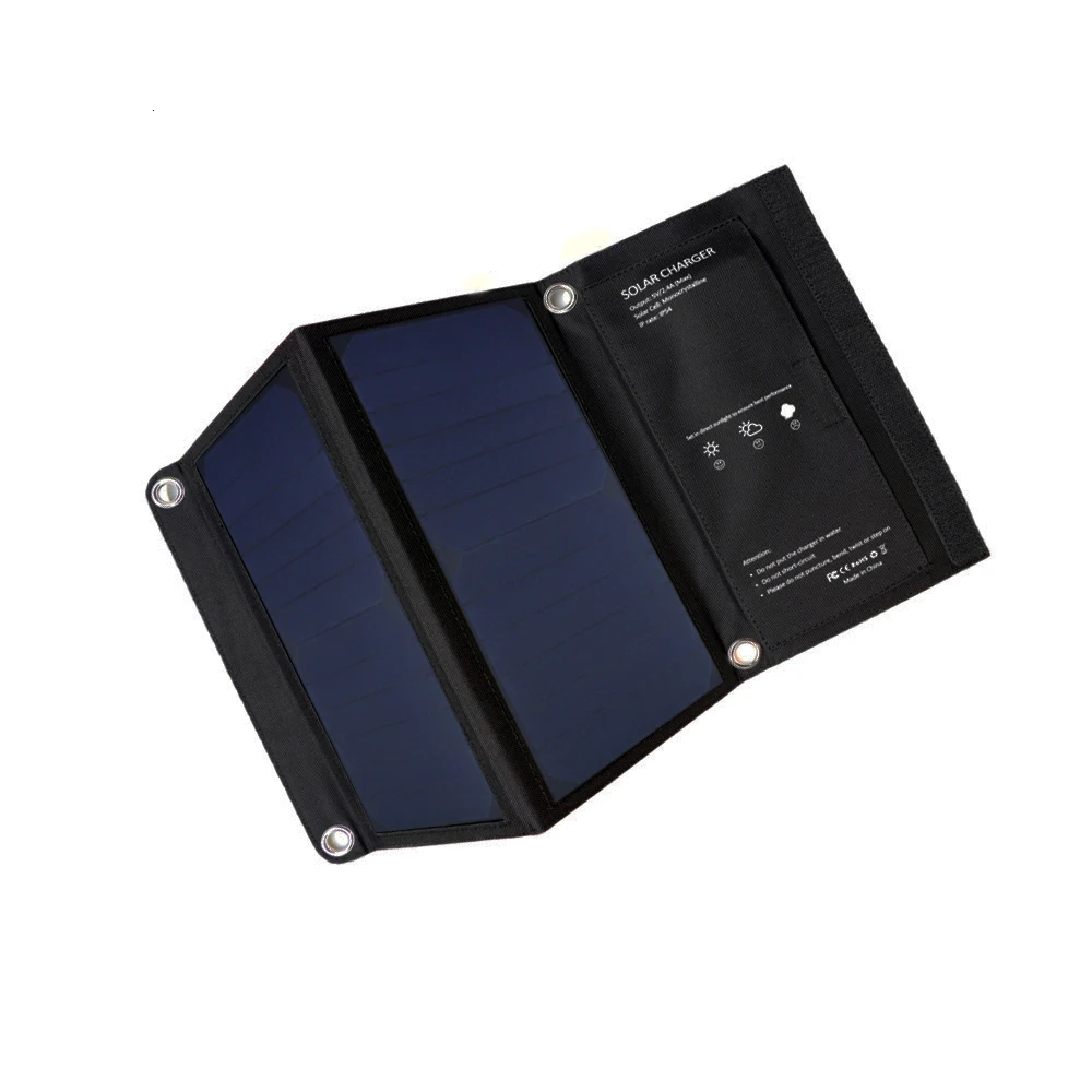 Lerranc Портативный 15 Вт SunPower Панели солнечные Зарядное устройство 5 V/2A с 2 портами(стандарт Выход солнечные батареи для телефонов столы на открытом воздухе