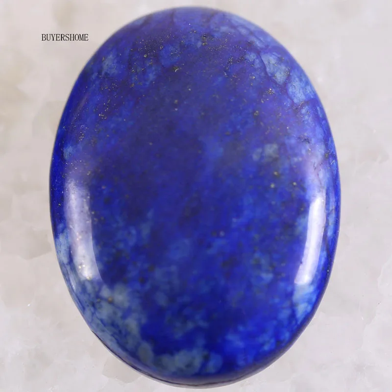 Blue Lapis 51 цвет 30x40 мм кабошон натуральный камень бусины для рукоделия ювелирных изделий Малахит содалит Lapis Fit ожерелье браслет серьги - Цвет: Blue Lapis