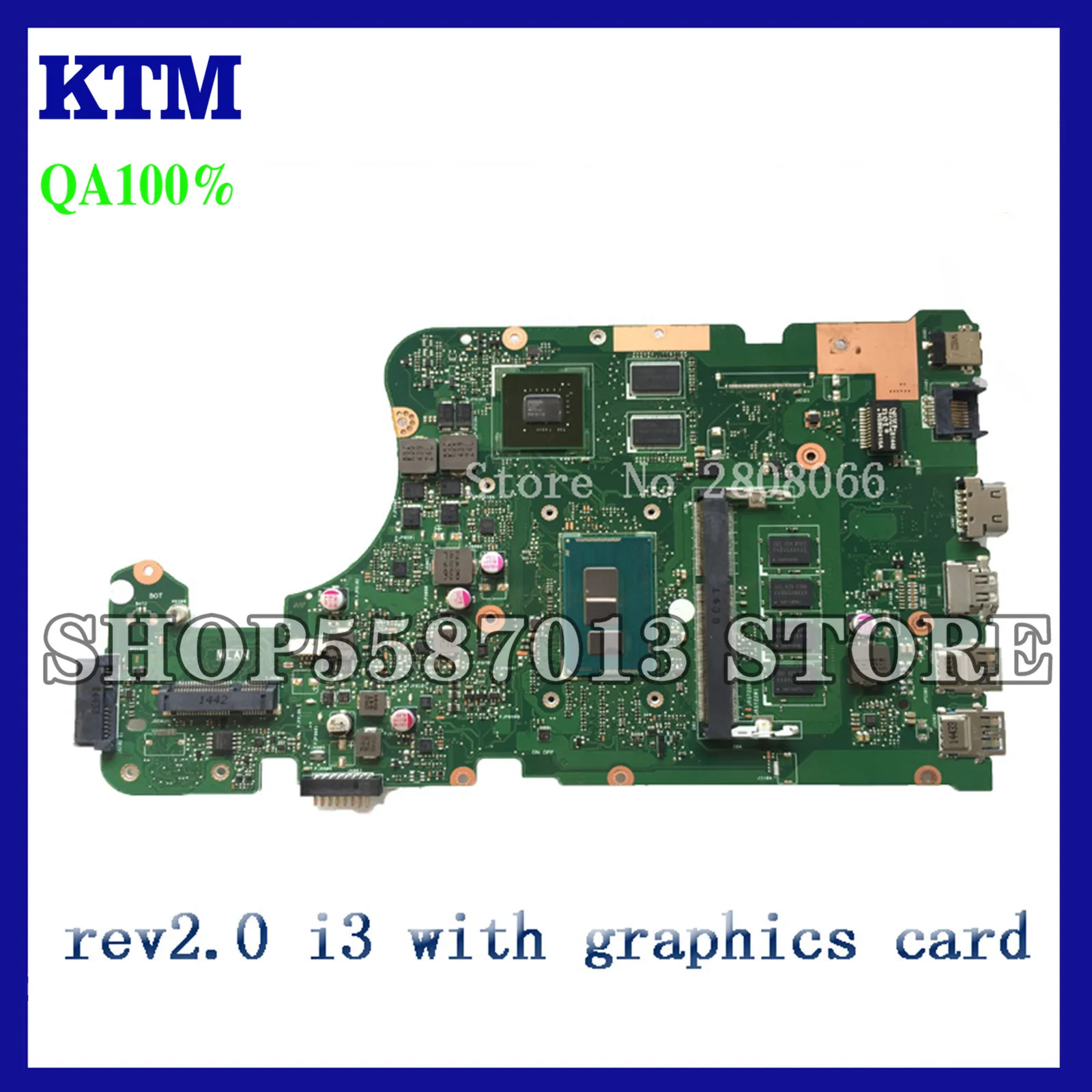 

KEFU X555LD Motherboard For ASUS X555LD X555LP Laptop Motherboard X555LD rev2.0 i3 cpu Motherboard Test Motherboard