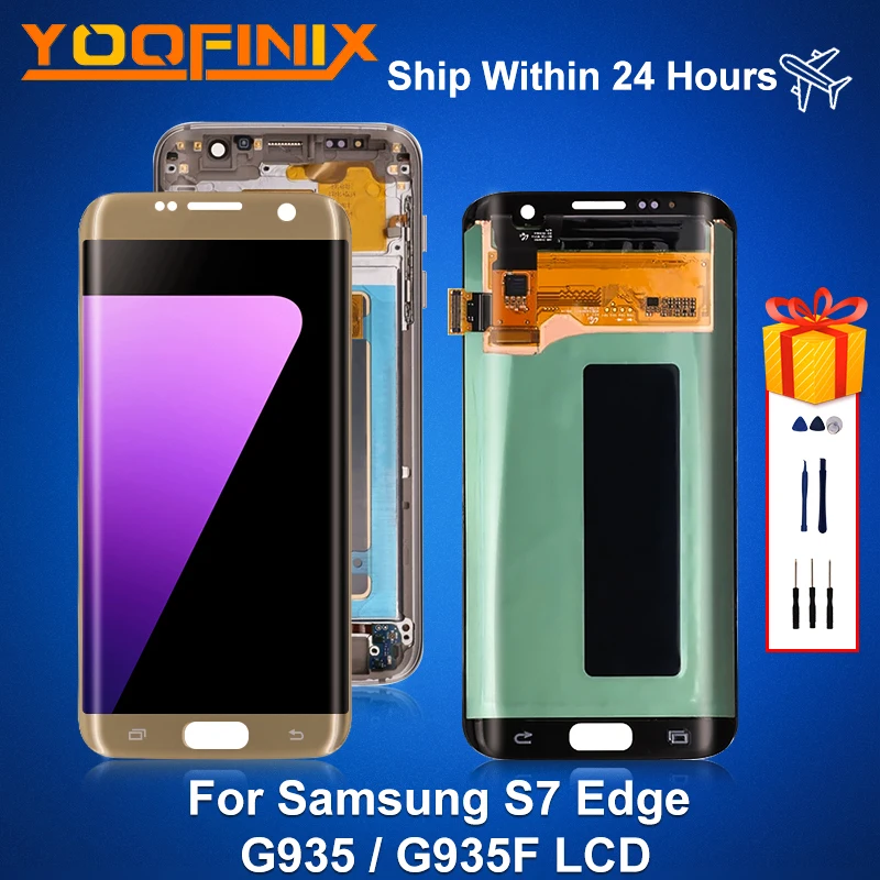 5 &quotОригинальный ЖК-дисплей для Samsung Galaxy S7 Edge G935 дисплей с дигитайзером в сборе