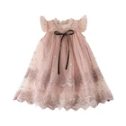 Женское платье принцессы, милое платье с цветочным принтом и оборками на рукавах, кружевное мини-платье-пачка